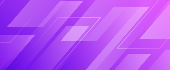 Obraz premium Abstract Purple and Violet Geometric Background with Dynamic Slanted Shapes, Modern Tech Style Backdrop with Transparent Overlapping Rhombus and Gradient Graphic Elements