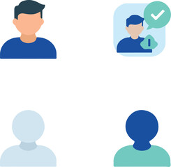 Fototapeta premium Modern App Settings and System Control UI Icon Set for Web and Mobile