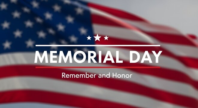 Memorial day tribute honoring fallen heroes and american patriots