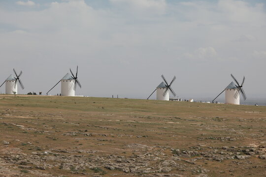 village of campo de criptana, spain, castilla la mancha