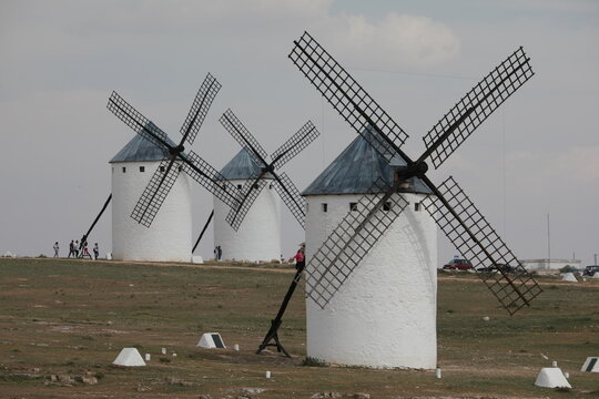 village of campo de criptana, spain, castilla la mancha