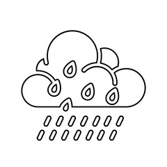 Fototapeta premium Rain season icon