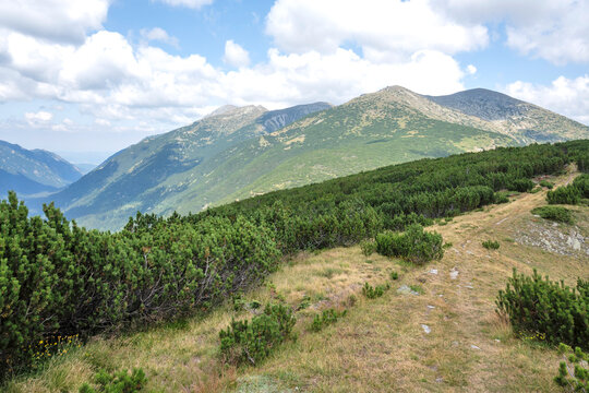 Landscape of Rila mountain near Granchar Lake, Bulgaria