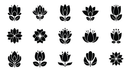 A diverse collection of various types of plants and flowers in a symmetrical arrangement © MohammadMasud