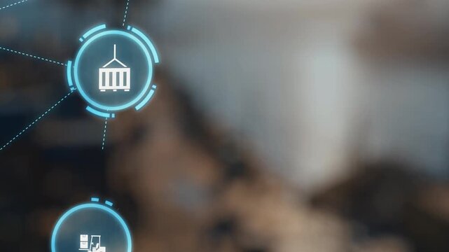 Global shipping icons show transport, logistics, and cargo delivery. Global shipping connects supply chain, global shipping management, and worldwide goods distribution. Gist