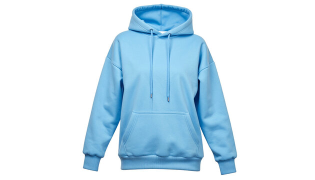 Gem&uuml;tlicher hellblauer Fleece-Hoodie f&uuml;r Damen