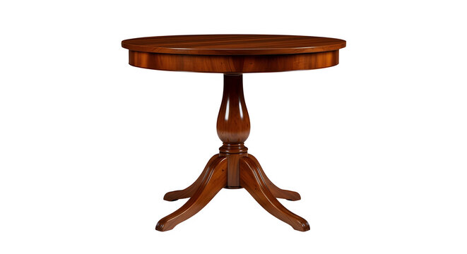 Antique victorian tripod side table with inlaid wood top