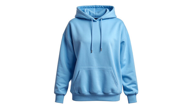 Gem&uuml;tlicher hellblauer Fleece-Hoodie f&uuml;r Damen