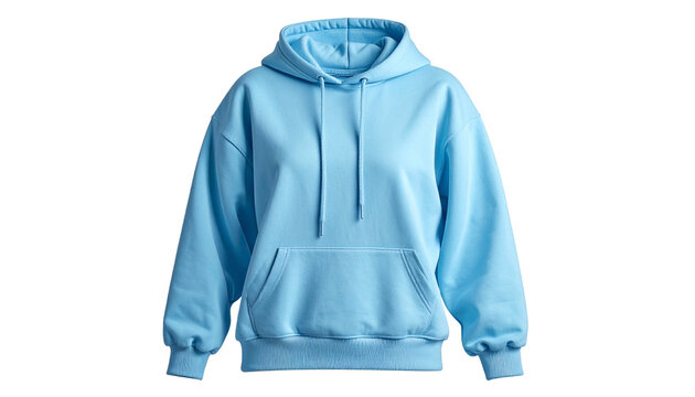 Gem&uuml;tlicher hellblauer Fleece-Hoodie f&uuml;r Damen