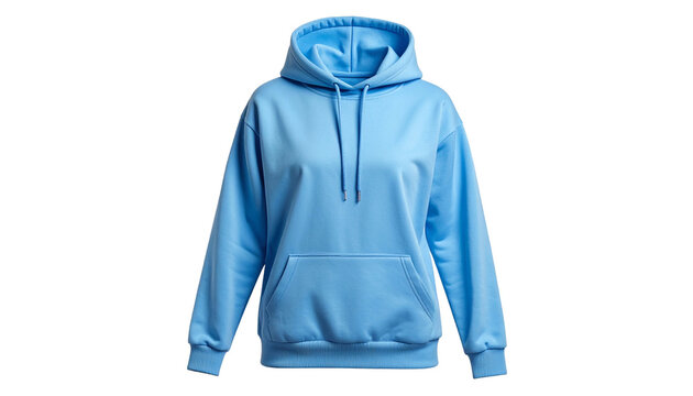 Gem&uuml;tlicher hellblauer Fleece-Hoodie f&uuml;r Damen