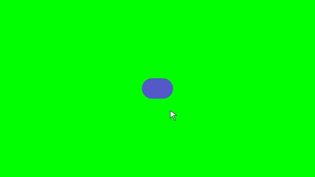 Seamless digital user interface confirm button interaction with mouse cursor click animation on a vibrant green screen background for easy