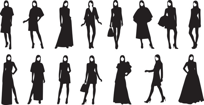 A collection of muscular male torsos depicted in a stark black and white design showcasing various poses silhouette high quality professional detailed modern elegant stylish clean