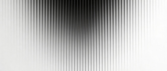 Fototapeta premium Abstract background of vertical ribbed lines with a gradient from black to white