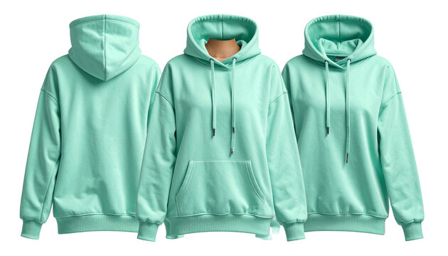 Gem&uuml;tlicher Fleece-Hoodie in frischem Mintgr&uuml;n f&uuml;r Damen