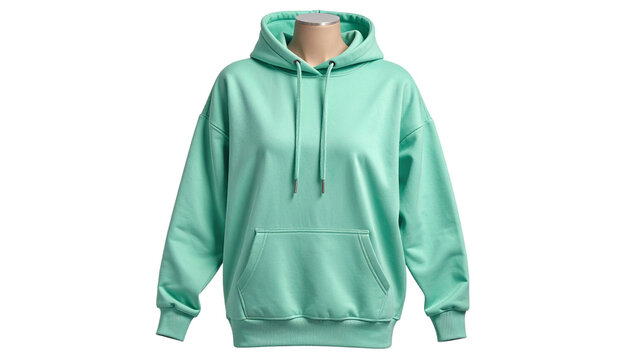 Gem&uuml;tlicher Fleece-Hoodie in frischem Mintgr&uuml;n f&uuml;r Damen