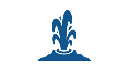 Blue Fleur de Lis Icon Illustration Design. © Adapam