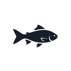 Obraz premium Simple Silhouette of a Fish.