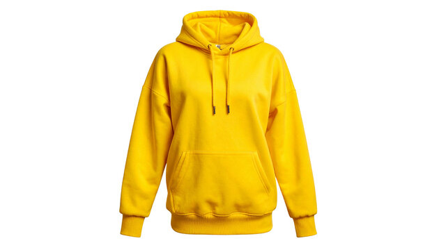 Gem&uuml;tlicher gelber Fleece-Hoodie f&uuml;r Damen,