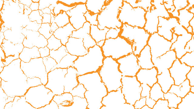 Grunge Abstract Crack Pattern Vector. grunge crack texture. Sketch crack texture. Ground cracks, breaks on land surface from earthquake. Grunge Urban Different distressed black grain texture. 