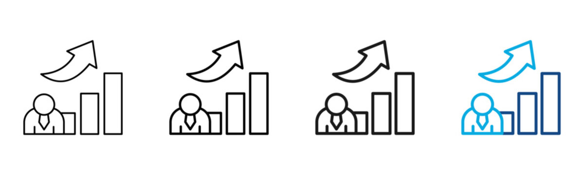 Improvement Icon Different Style Outline Collection Set Vector Illustration