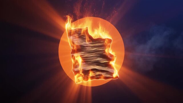 Dramatic solar flare engulfs planet with fiery fragment