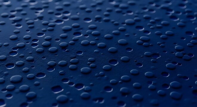 Abstract composition of matte ultramarine hexagonal shallow pools illuminated by midnight blue tones representing premium artistic craftsmanship