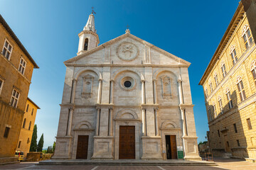 Naklejka premium Cattedrale di Santa Maria Assunta standing in Pienza, Tuscany