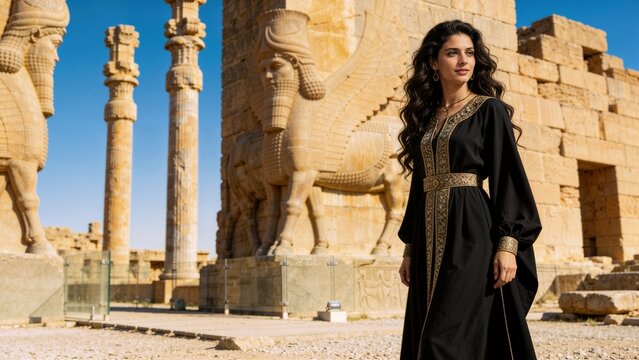 A beautiful view of Persepolis (Takht-e Jamshid) in Iran
