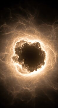 Abstract void of soft light and wispy texture, representing the empty space of a forgotten dream or a mental reset during deep sleep, nothing, tranquil, potential