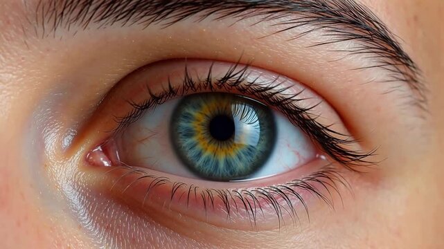 Closeup of a human eye