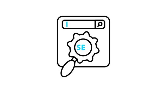 SEO Optimization Animated Video Icon