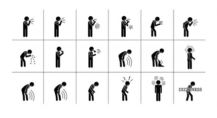 Illustration of people displaying various emotions and reactions.