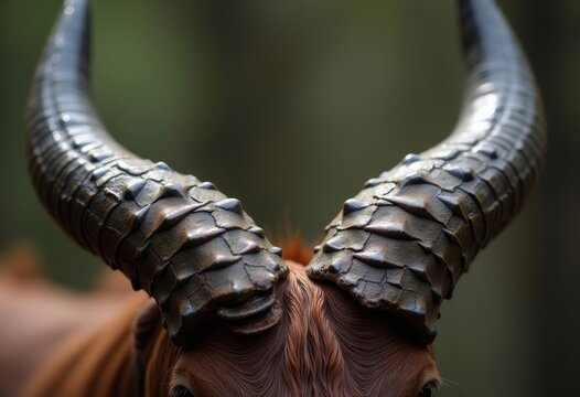 Distinctive Horn Keratin Growth Hard Pointed Feature Unique Organic Formation
