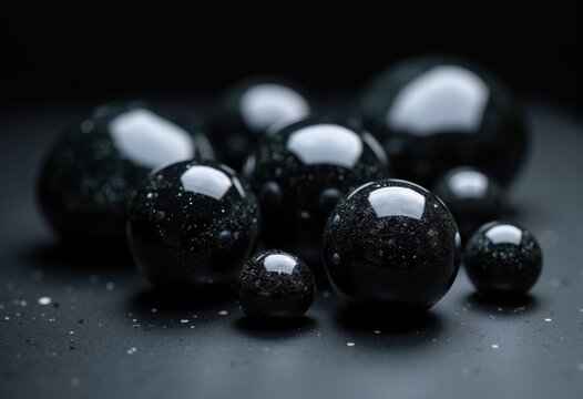 Sleek Obsidian Volcanic Glass Artistry Unique Black Reflection Natural Wonders