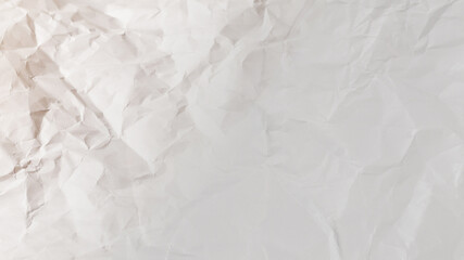 Naklejka premium Crumpled white paper background.