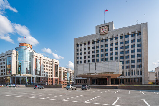 Kazan, Russia - June 13, 2025: The building of the Supreme Court of the Republic of Tatarstan.