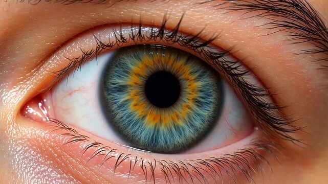 Closeup of a human eye