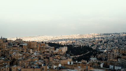 Fototapeta premium View of the beautiful city of Amman, Jordan