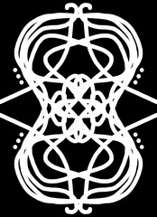 Abstract image for printing. Picture for modern interiors. The picture is painted by hand on a tablet. © neurostructure