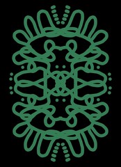 Abstract image for printing. Picture for modern interiors. The picture is painted by hand on a tablet. © neurostructure