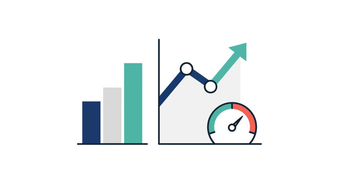 Business growth and performance improvement graph