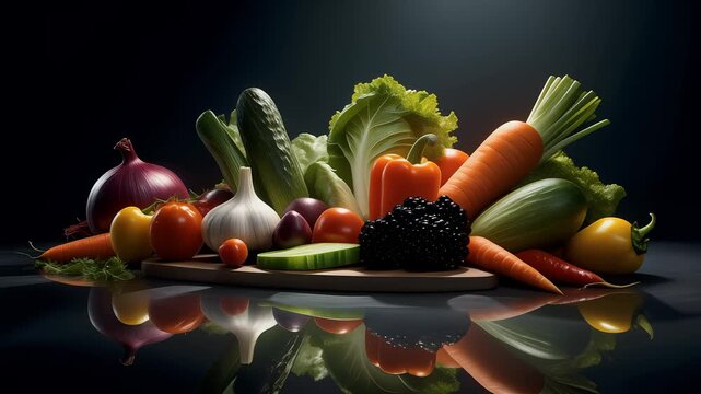 Cinematic closeup refreshing mojito cocktail with lime mint and ice cubes splashing in crystal glass slow motion studio lighting dark bar background 8K Ultra HD.