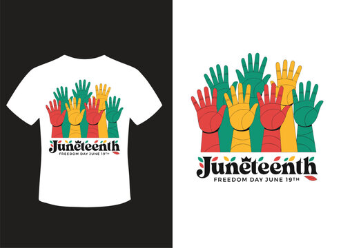 Juneteenth day celebration t shirt design