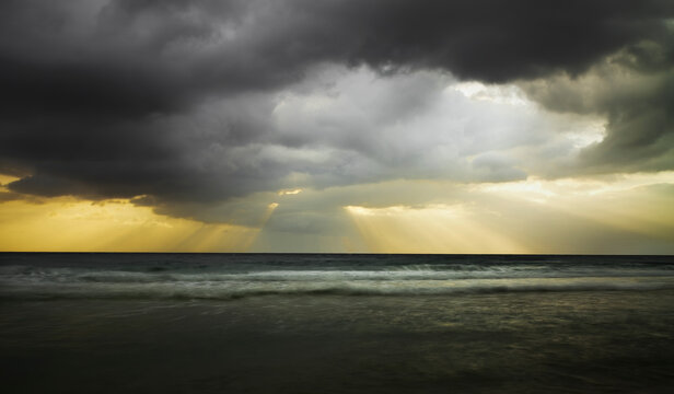 Stormclouds and sunrays