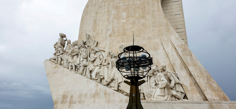 Europe, Portugal, Lisbon.  Monument to the discoveries (Padrao dos Descobrimentos), Belem.