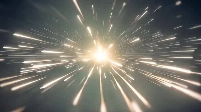 A stunning video showcasing a futuristic tunnel with bright lights speeding by in a dark space