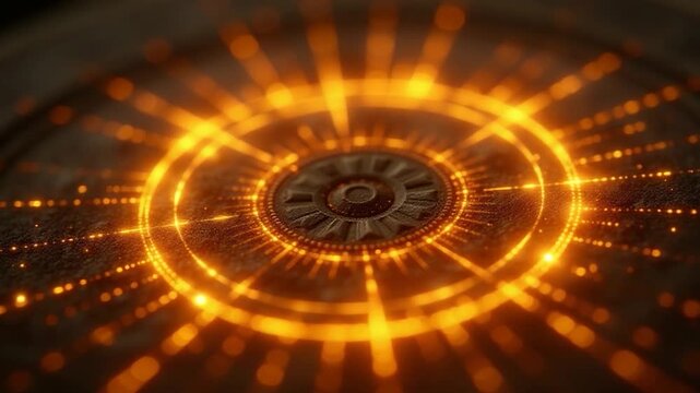 Video A close-up shot of a clock sitting on a table, perfect for use in time-related concepts or as a decorative element