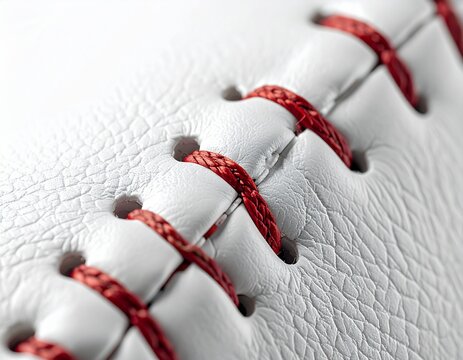 野球ボール縫い目抽象クローズアップ