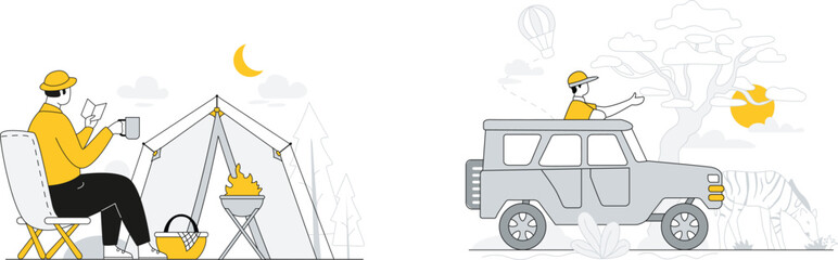 Adventurous camping and safari escapades in the wild © Muhammad Hridoy