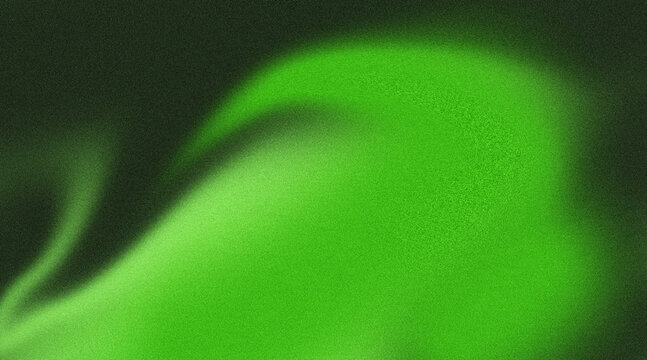Abstract green light wave pattern on dark background
